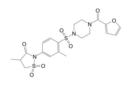 3-isothiazolidinone, 2-[4-[[4-(2-furanylcarbonyl)-1-piperazinyl]sulfonyl]-3-methylphenyl]-4-methyl-, 1,1-dioxide