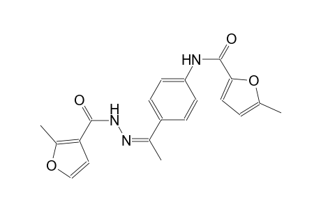 5-methyl-N-{4-[(1Z)-N-(2-methyl-3-furoyl)ethanehydrazonoyl]phenyl}-2-furamide