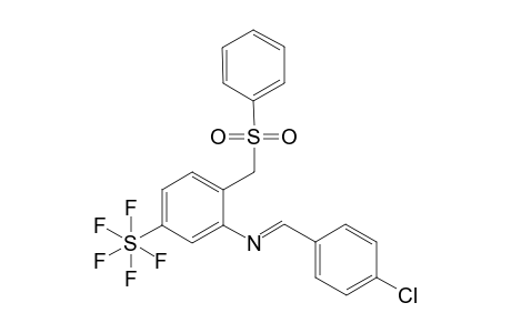 [2-Benzenesulfonylmethyl-5-(pentafluorosulfanyl)phenyl]-(4-chlorobenzylinene)amine