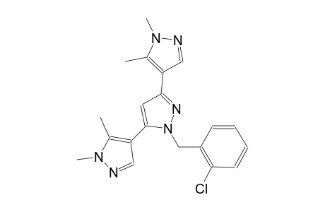 1'-(2-chlorobenzyl)-1,1'',5,5''-tetramethyl-1H,1'H,1''H-4,3':5',4''-terpyrazole