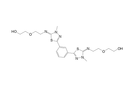 2,2'-m-Phenylenebis{4,5-dihydro-5-[2-(2'-hydroxyethoxy)ethylimino]-4-methyl-1,3,4-thiadiazole}