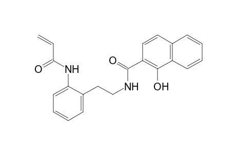 2-Naphthalenecarboxamide, 1-hydroxy-N-[2-[2-[(1-oxo-2-propen-1-yl)amino]phenyl]ethyl]-