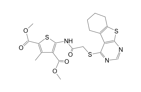 2,4-thiophenedicarboxylic acid, 3-methyl-5-[[[(5,6,7,8-tetrahydrobenzo[4,5]thieno[2,3-d]pyrimidin-4-yl)thio]acetyl]amino]-, dimethyl ester