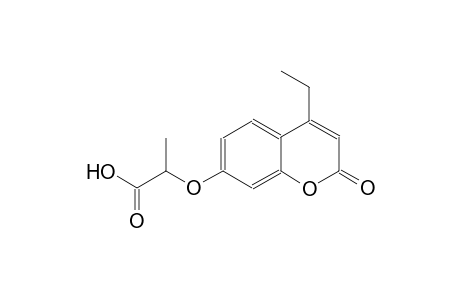 propanoic acid, 2-[(4-ethyl-2-oxo-2H-1-benzopyran-7-yl)oxy]-