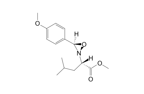 (S)-2-[(2S,3R)-3-(4-Methoxy-phenyl)-oxaziridin-2-yl]-4-methyl-pentanoic acid methyl ester