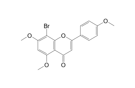 8-Bromanyl-5,7-dimethoxy-2-(4-methoxyphenyl)chromen-4-one