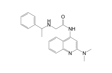 N-[2-(Dimethylamino)-4-quinolinyl]-2-[(1-phenylethyl)amino]acetamide