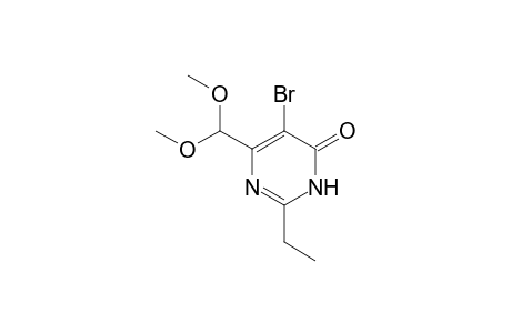 5-Bromo-2-ethyl-6-(dimethoxymethyl)pyrimidin-4(3H)-one