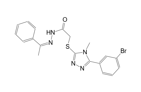 2-{[5-(3-bromophenyl)-4-methyl-4H-1,2,4-triazol-3-yl]sulfanyl}-N'-[(Z)-1-phenylethylidene]acetohydrazide