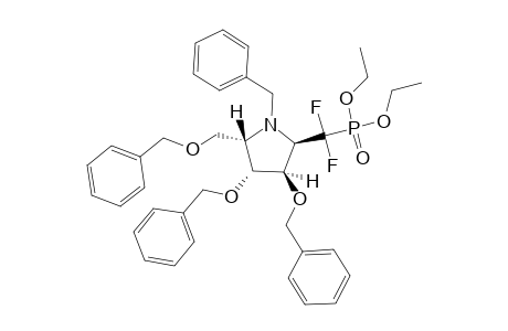 (2S,3R,4R,5R)-1-(benzyl)-3,4-bis(benzyloxy)-2-(benzyloxymethyl)-5-(diethoxyphosphoryl-difluoro-methyl)pyrrolidine