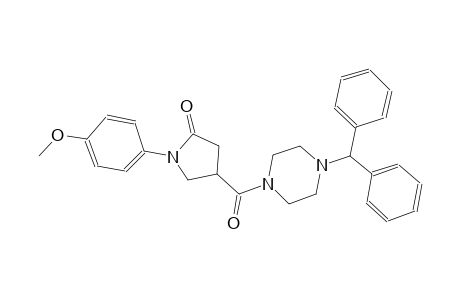 4-[(4-benzhydryl-1-piperazinyl)carbonyl]-1-(4-methoxyphenyl)-2-pyrrolidinone