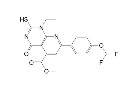 pyrido[2,3-d]pyrimidine-5-carboxylic acid, 7-[4-(difluoromethoxy)phenyl]-1-ethyl-1,4-dihydro-2-mercapto-4-oxo-, methyl ester