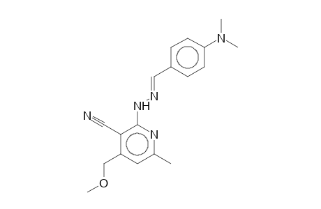 2-[4-(Dimethylamino)benzylidenehydrazino]-4-methoxymethyl-6-methyl-3-pyridinecarbonitrile