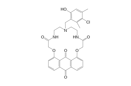 12-[(3-chloro-6-hydroxy-2,4-dimethylphenyl)methyl]-6,18-dioxa-9,12,15-triazatetracyclo[21.3.1.0(5,26).0(19,24)]heptacosa-1(26),2,4,19,21,23-hexaene-8,16,25,27-tetrone