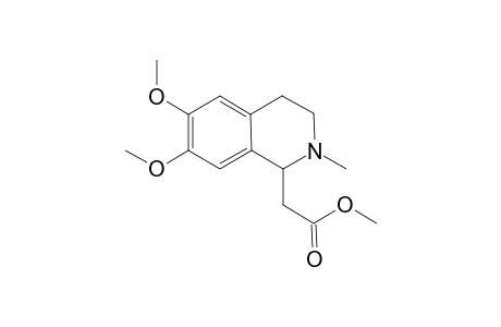Methyl .alpha.-(6,7-Dimethoxy-N-methyl-1,2,3,4-tetrahydro-isoquinolin-1-yl)acetate
