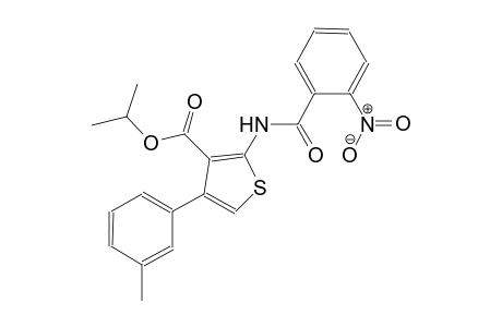 isopropyl 4-(3-methylphenyl)-2-[(2-nitrobenzoyl)amino]-3-thiophenecarboxylate