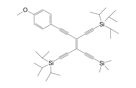 (E)-1-(4-Methoxyphenyl)-3,4-bis[(triisopropylsilyl)ethynyl]-6-(trimethylsilyl)hex-3-ene-1,5-diyne