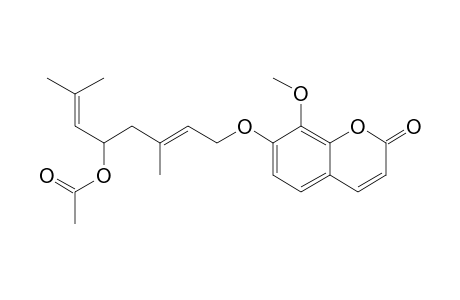 ACETOXY-SCHINIFOLIN;7-[(3',7'-DIMETHYL-5'-ACETOXY-2',6'-OCTADIENYL)-OXY]-8-METHOXY-2H-1-BENZOPYRAN-2-ONE