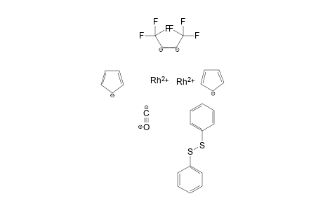 Dirhodium(II) bis(cyclopenta-2,4-dien-1-ide) 1,1,1,4,4,4-hexafluorobut-2-ene (phenyldisulfanyl)benzene carbonyl