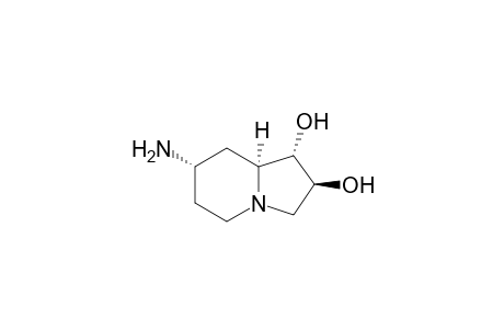 (1S,2S,7S,8aS)-7-Aminooctahydro-1,2-indolizinediol (7S-amino-lentiginosine)