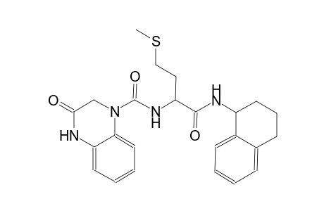 1(2H)-quinoxalinecarboxamide, 3,4-dihydro-N-[(1S)-3-(methylthio)-1-[[(1,2,3,4-tetrahydro-1-naphthalenyl)amino]carbonyl]propyl]-3-oxo-