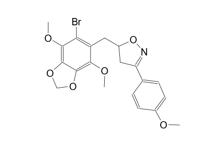 isoxazole, 5-[(6-bromo-4,7-dimethoxy-1,3-benzodioxol-5-yl)methyl]-4,5-dihydro-3-(4-methoxyphenyl)-
