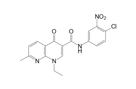 4'-chloro-1,4-dihydro-1-ethyl-7-methyl-3'-nitro-4-oxo-1,8-naphthyridine-3-carboxanilide