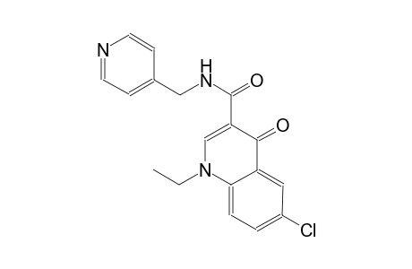 3-quinolinecarboxamide, 6-chloro-1-ethyl-1,4-dihydro-4-oxo-N-(4-pyridinylmethyl)-
