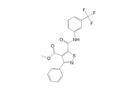 4-Isothiazolecarboxylic acid, 3-phenyl-5-[[[3-(trifluoromethyl)phenyl]amino]carbonyl]-, methyl ester