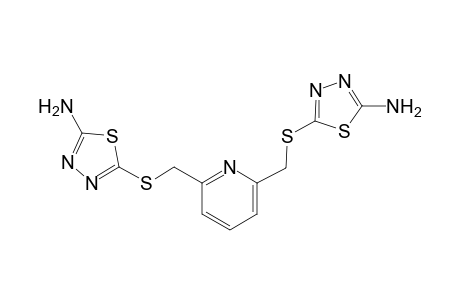 1,3,4-Thiadiazol-2-amine, 5-[[[6-[[(5-amino-1,3,4-thiadiazol-2-yl)thio]methyl]-2-pyridinyl]methyl]thio]-