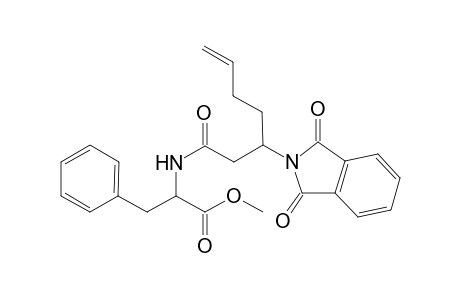 Methyl 2-{[3'-(1'',3''-dioxo-1'',3''-dihydro-2H-isoindol-2''-yl)-hept-6'-enoyl]amino}-3-phenylpropanoate