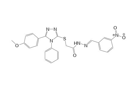 acetic acid, [[5-(4-methoxyphenyl)-4-phenyl-4H-1,2,4-triazol-3-yl]thio]-, 2-[(E)-(3-nitrophenyl)methylidene]hydrazide