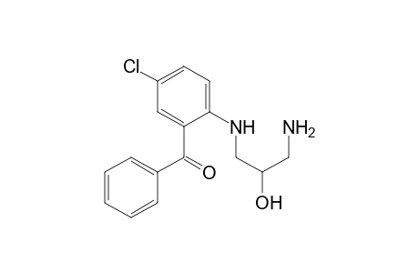 Methanone, [2-[(3-amino-2-hydroxypropyl)amino]-5-chlorophenyl]phenyl-