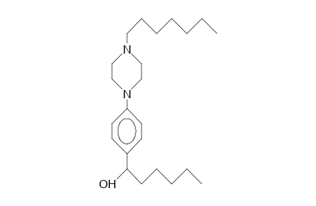 N-Heptyl-N'-(4-[1-hydroxy-hexyl]-phenyl)-piperazine