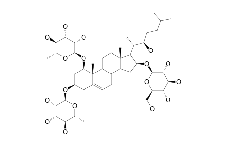 (22S)-CHOLEST-5-ENE-1-BETA,3-BETA,16-BETA,22-TETROL-1,3-DI-O,O'-ALPHA-L-RHAMNOPYRANOSYL-16-O-BETA-D-GLUCOPYRANOSIDE