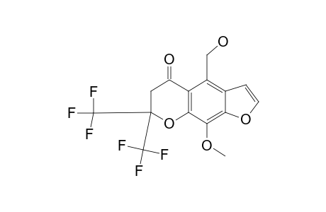 4,9-DIMETHOXY-7,7-BIS-(TRIFLUOROMETHYL)-6,7-DIHYDRO-5H-FURO-[3,2-G]-CHROMEN-5-ONE