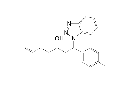 1-(4-Fluorophenyl)-1-(benzotriazol-1-yl)hept-6-en-3-ol isomer