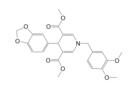 3,5-pyridinedicarboxylic acid, 4-(1,3-benzodioxol-5-yl)-1-[(3,4-dimethoxyphenyl)methyl]-1,4-dihydro-, dimethyl ester