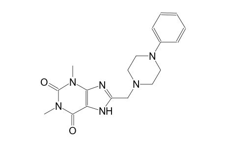 1,3-dimethyl-8-[(4-phenyl-1-piperazinyl)methyl]-3,7-dihydro-1H-purine-2,6-dione
