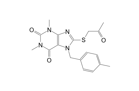 1,3-dimethyl-7-(4-methylbenzyl)-8-[(2-oxopropyl)sulfanyl]-3,7-dihydro-1H-purine-2,6-dione