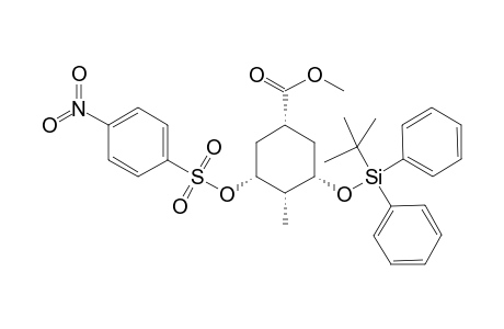 (1R,3S,4S,5R)-3-[tert-butyl(diphenyl)silyl]oxy-4-methyl-5-(4-nitrophenyl)sulfonyloxy-1-cyclohexanecarboxylic acid methyl ester