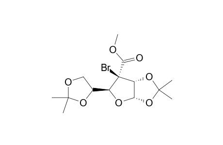 (3S)-3-BROMO-3-DEOXY-1,2:5,6-DI-O-ISOPROPYLIDENE-3-C-METHOXYCARBONYL-ALPHA-D-ARABINO-HEXOSE