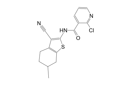 2-chloro-N-(3-cyano-6-methyl-4,5,6,7-tetrahydro-1-benzothien-2-yl)nicotinamide