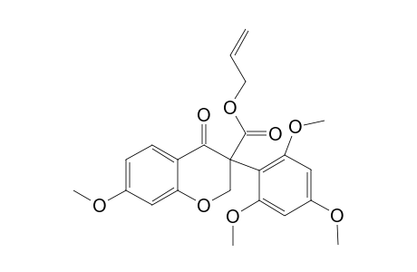 3-Allyloxycarbonyl-3-(2,4,6-trimethoxyphenyl)-7-methoxy-chroman-4-one