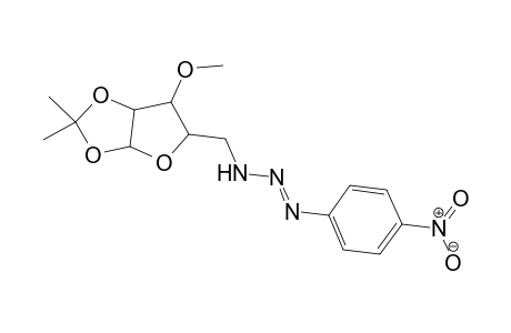 Desoxy-5-O-isopropylidene-1,2-O-methyl-3-(p-nitrophenyl-3-triazenyl-1)-5.alpha.-D-Xylofuranose