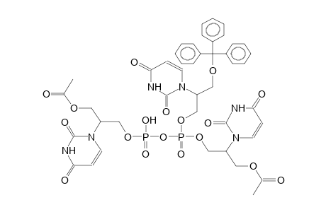 P,P'-BIS(2-URACILO-3-ACETOXYPROPYL)-P-(2-URACILO-3-TRITYLOXYPROPYL)PYROPHOSPHATE