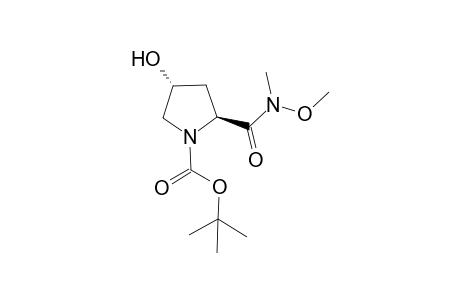 1-(t-Butoxycarbonyl)-4(R)-hydroxy-N-methoxy-N-methyl-L-prolinamide