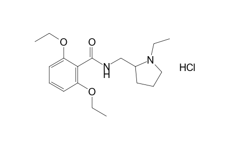 2,6-diethoxy-N-[(1-ethyl-2-pyrrolidinyl)methyl]benzamide, monohydrochloride