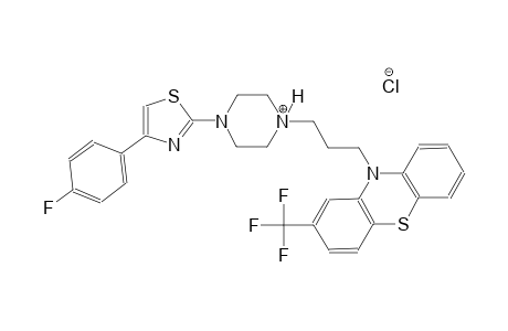 1-[4-(4-fluorophenyl)-1,3-thiazol-2-yl]-4-{3-[2-(trifluoromethyl)-10H-phenothiazin-10-yl]propyl}piperazin-4-ium chloride