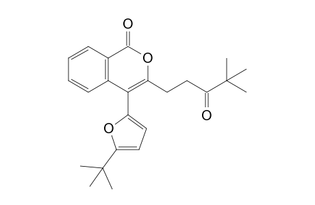 4-(5-tert-butyl-2-furanyl)-3-(4,4-dimethyl-3-oxopentyl)-2-benzopyran-1-one